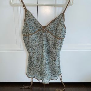 Abercrombie and Fitch 100% sick tank with adjustable straps size medium